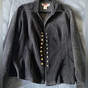 Women’s Corduroy Black Jacket